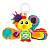 Игрушка с подвесом для малышей Павлин Жак развивающая Lamaze Tomy 65959